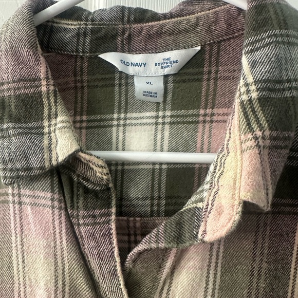 Old Navy The Boyfriend Flannel Shirt size XL - Picture 2 of 4